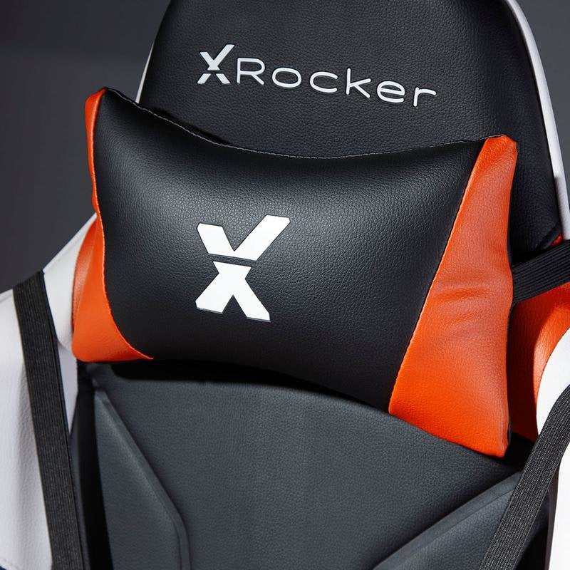 EAN 94338074567 - X Rocker Agility eSports Silla para videojuegos de PC Asiento acolchado tapizado Negro, Naranja, Blanco imagen 2