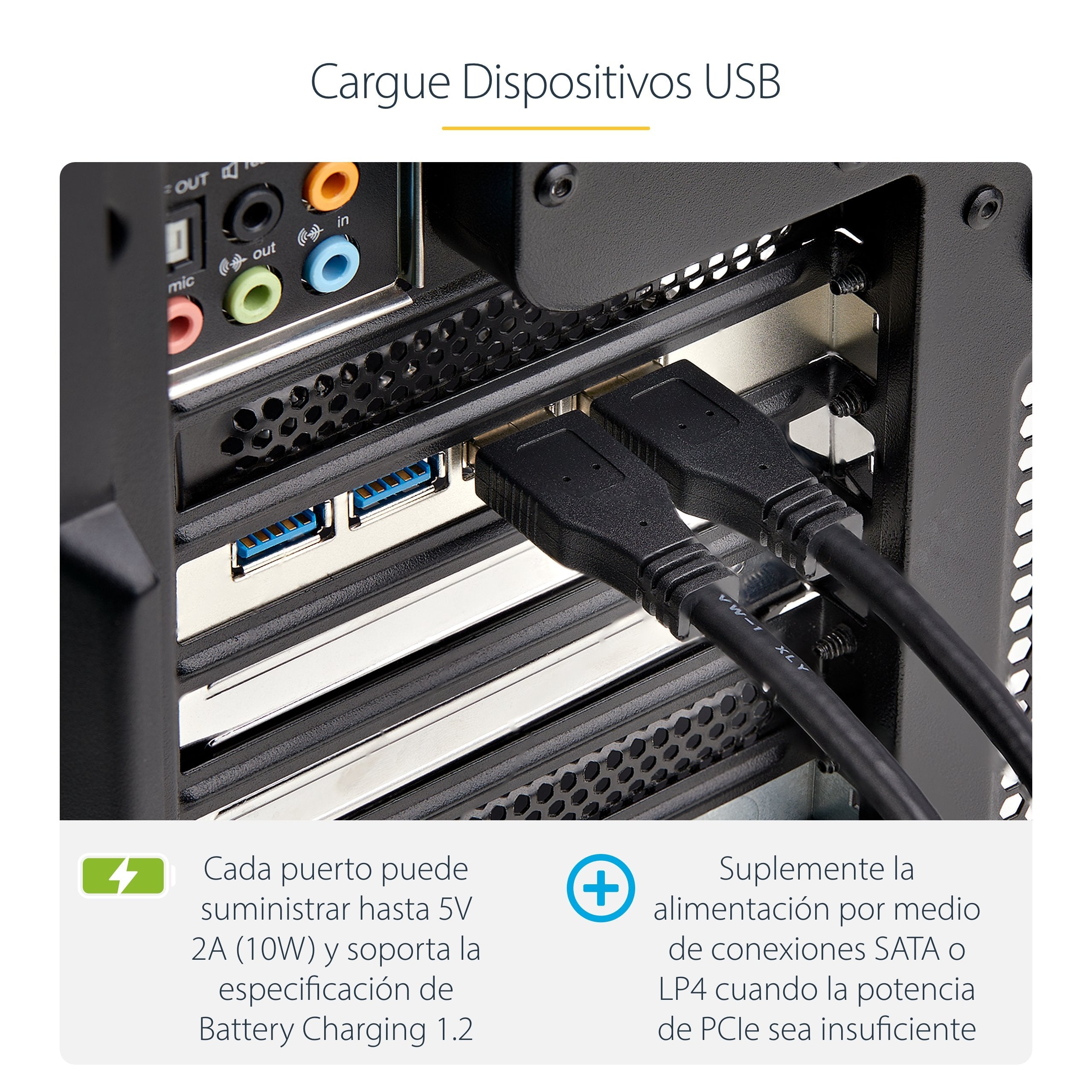 EAN 0065030912761 - StarTech.com P5Q4A-USB-CARD tarjeta y adaptador de interfaz USB 3.2 Gen 1 (3.1 Gen 1) imagen 14