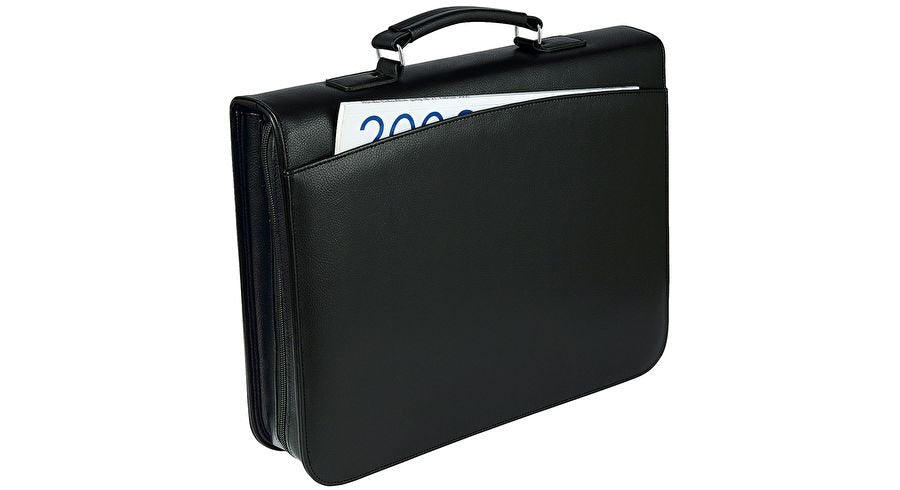 Wedo Orgamappe Kunmleder A4 4-Ring Con Tragegriff Negro