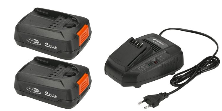 EAN 4078500054454 - Gardena P4A 2 x PBA 18V/45 + AL 1830 CV Juego de cargador y baterías imagen 1