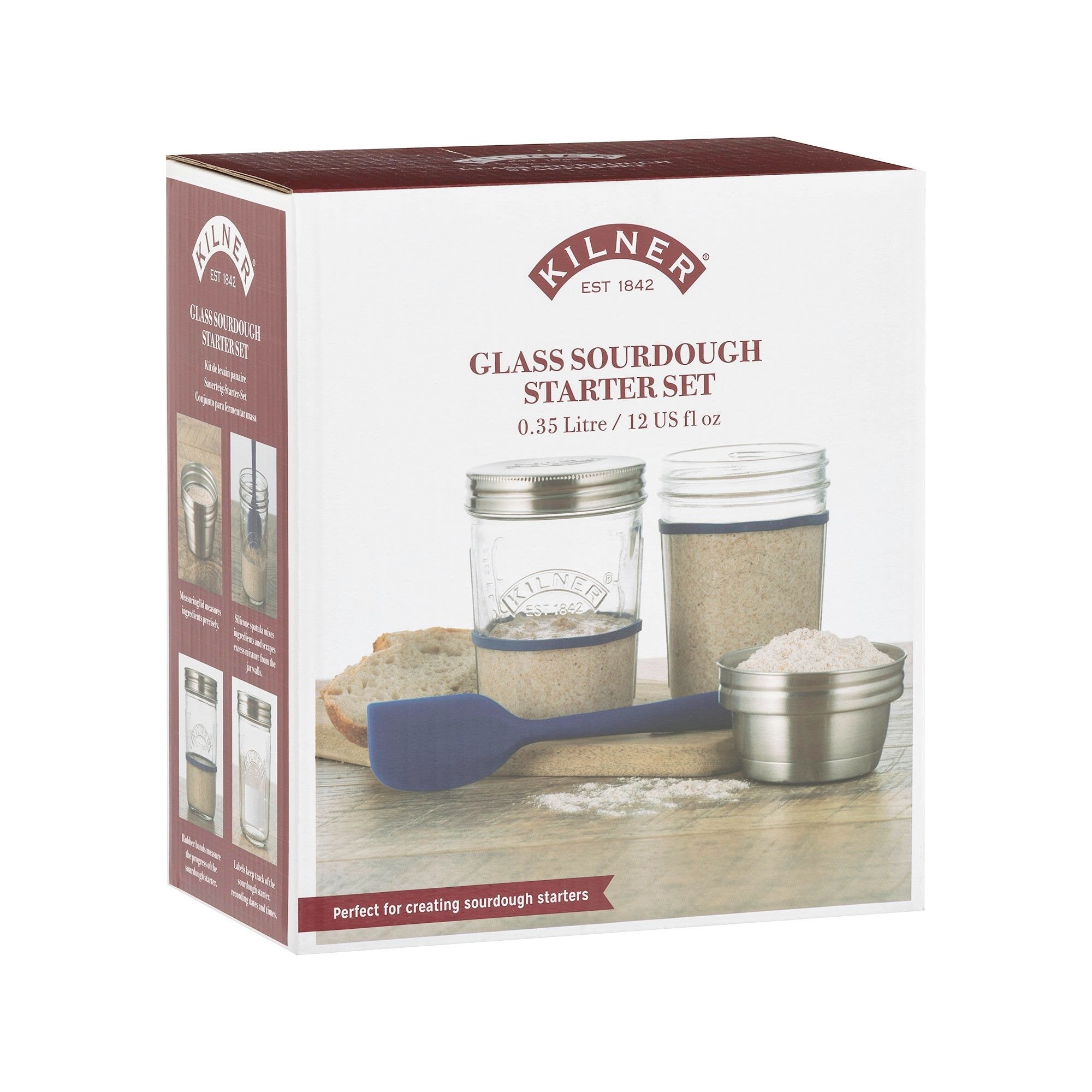 EAN 5010853273044 - Kilner 65025035 recipiente de almacenar comida Alrededor Establecer 0,35 L Azul, Plata, Transparente 2 pi imagen 2
