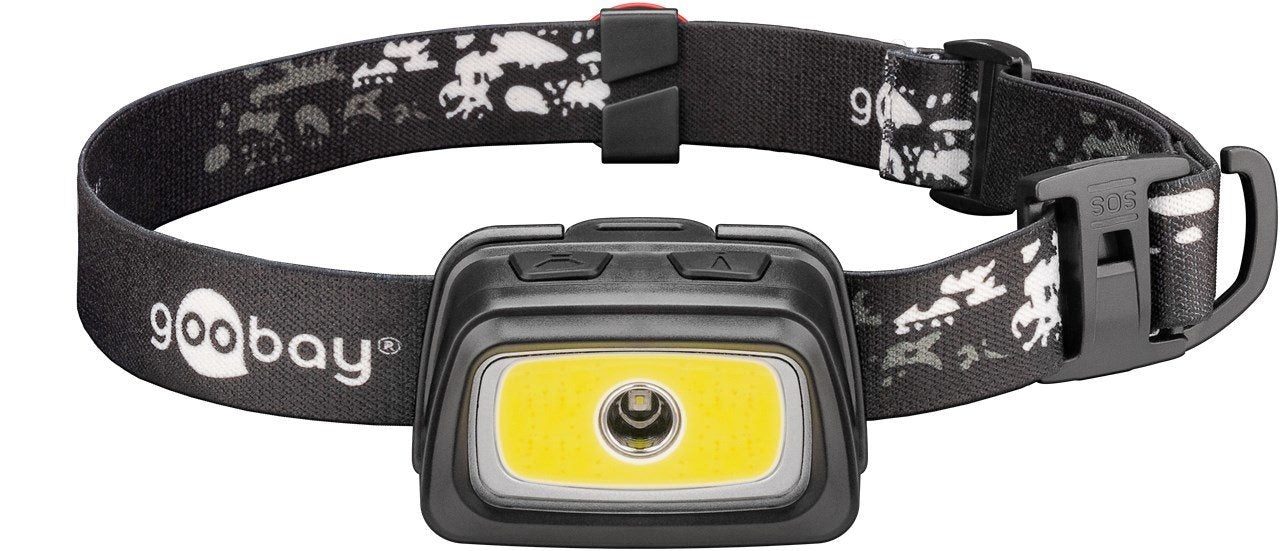 EAN 4040849583919 - Goobay 58391 linterna Negro, Rojo, Blanco Linterna con cinta para cabeza LED imagen 1