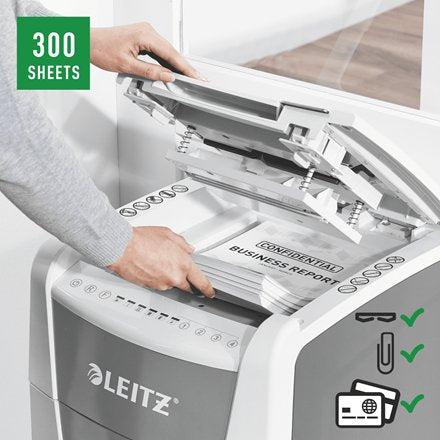 EAN 4002432124138 - Leitz 80160000 triturador de papel Microcorte 55 dB 22 cm Gris, Blanco imagen 6