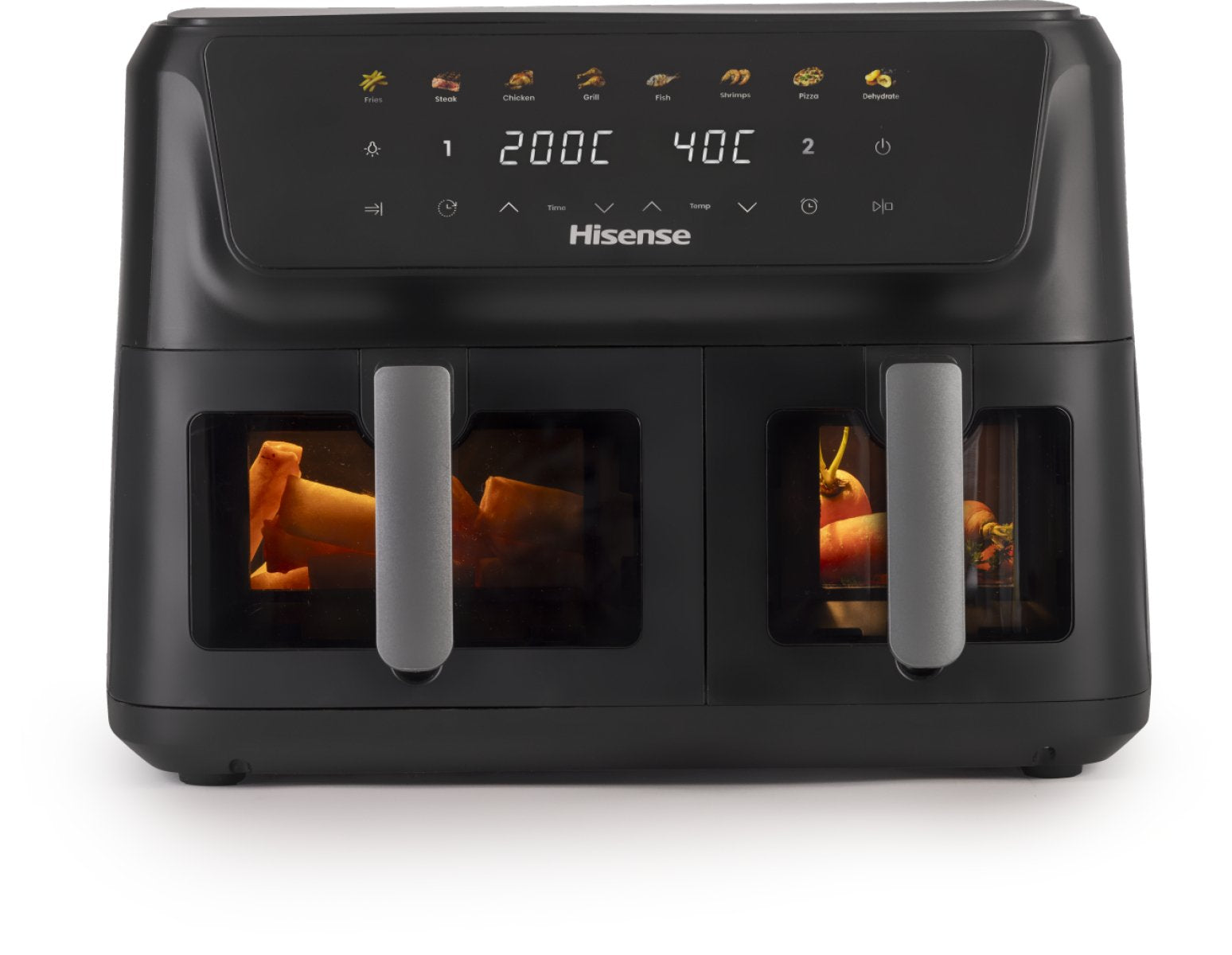 EAN 3838783014481 - Hisense HAF2700DCD Doble 11 L Independiente 2700 W Freidora de aire caliente Negro imagen 3