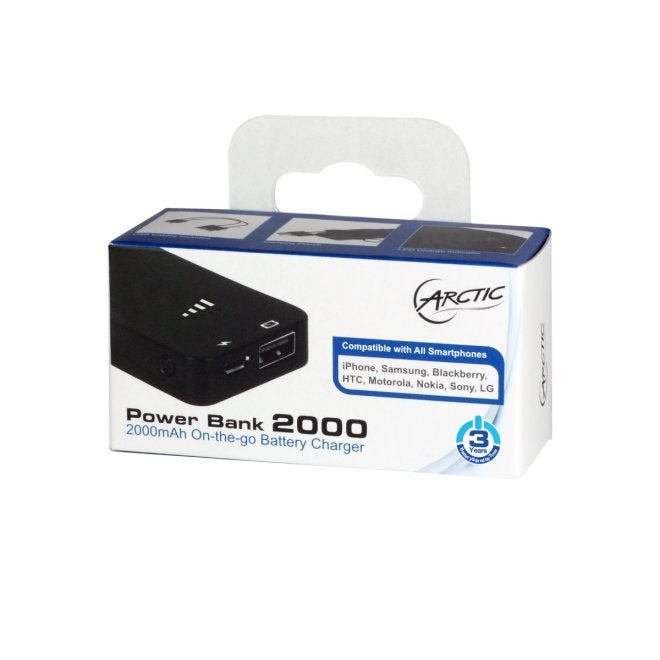 Arctic Power Bank 2000 Negro