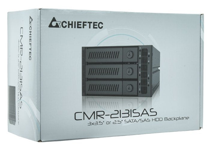 Chieftec Cmr-3141sas Panel Bahía Disco Duro Para 4 Hdd / Ssd (3,5 "/ 2,5"), Ocupa 3 Ranuras De 5,25 "