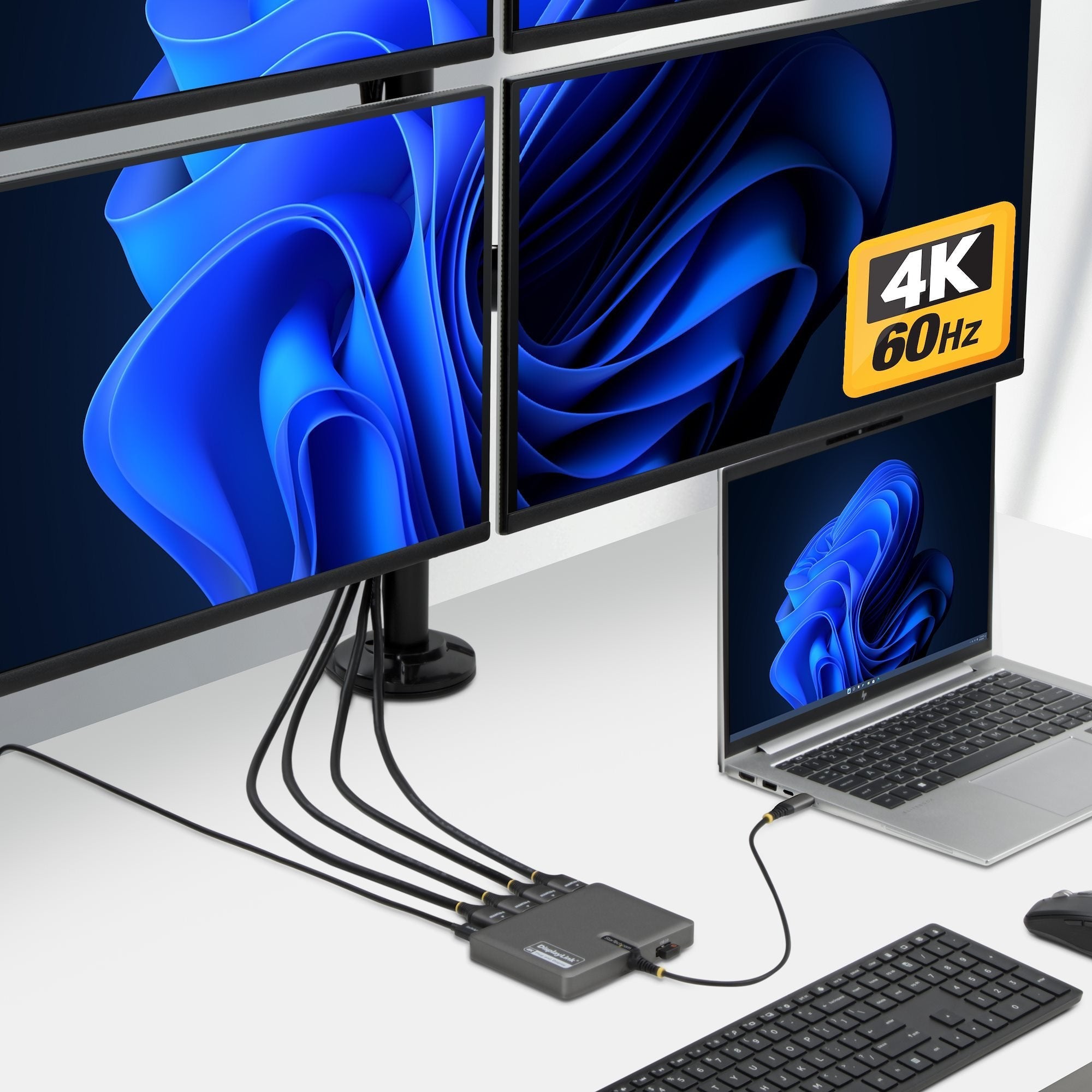 Startech.Com Quad-Usb-Hdmi-Adapt Base Para Portátil Y Replicador De Puertos Alámbrico Usb 3.2 Gen 1 (3.1 Gen 1) Type-C Gris
