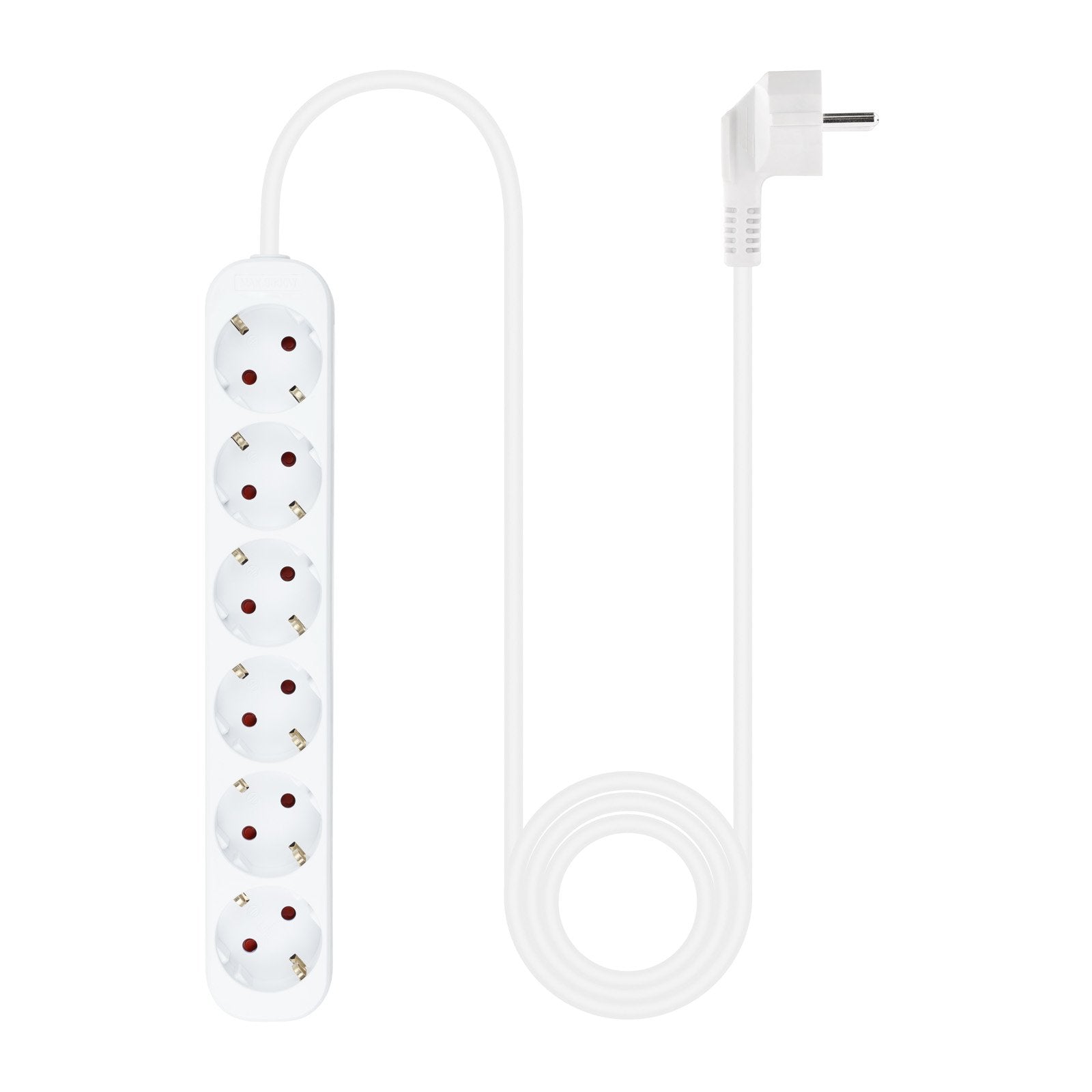Nanocable Regleta 6 Tomas - 1.4m - Blanco