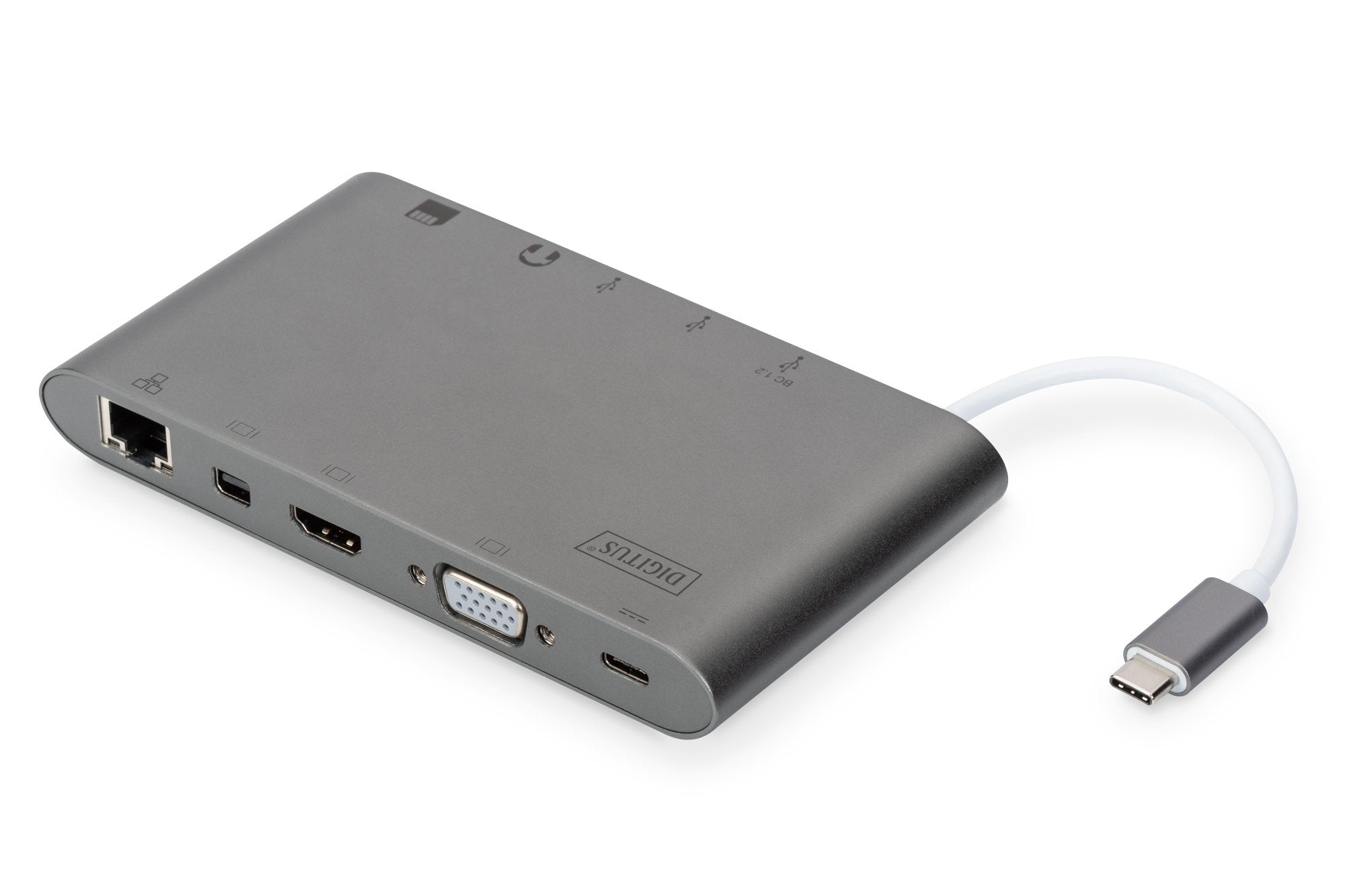 EAN 4016032456650 - Digitus DA-70875 base para portátil y replicador de puertos Alámbrico USB 3.2 Gen 1 (3.1 Gen 1) Type-C Gr imagen 1