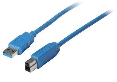 S-Impuls Usb-A Cable Adaptador, Usb-B, 3.0, Azul, 1,8m