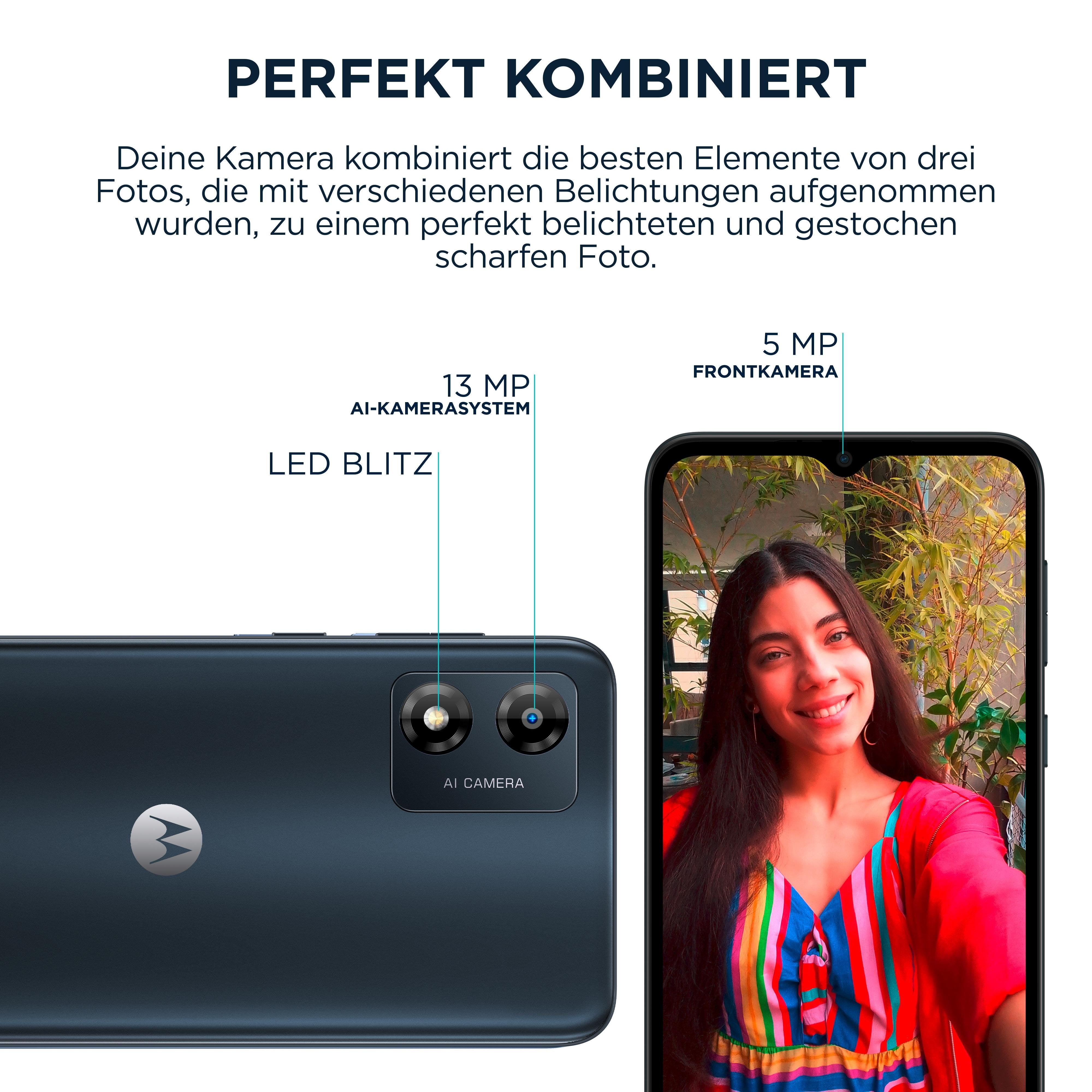 Smartphone Motorola Moto E13 Cosmic Black 8+128gb 6.5" Hd+