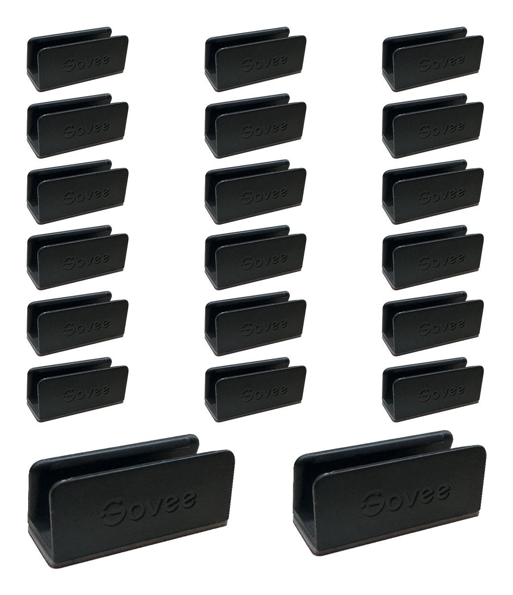 Govee - Neon Rope Light 2 Bracket - 20 Pcs- Black