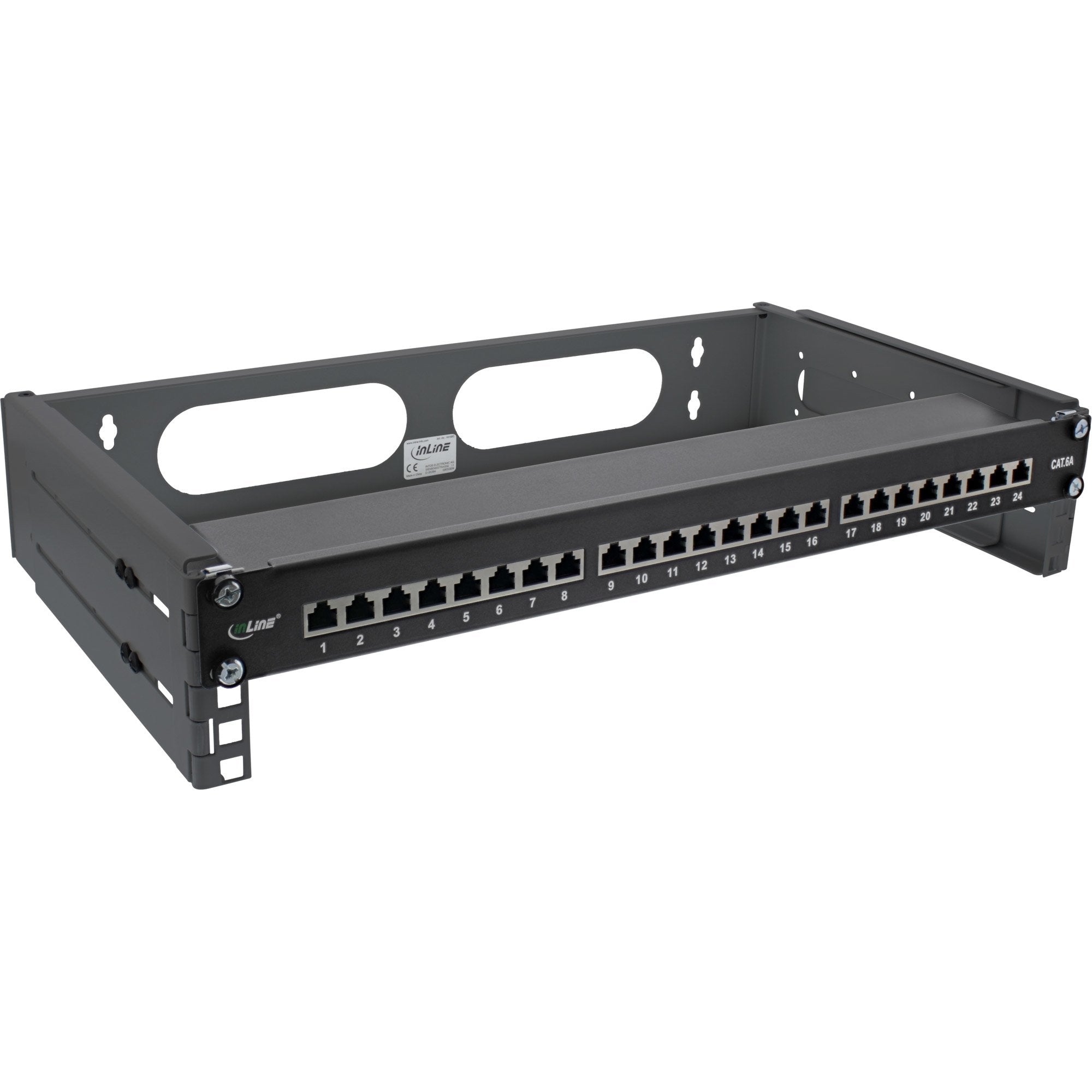 Rack Plegable Inline De 19", 2u, 24-40 Cm De Profundidad, Negro