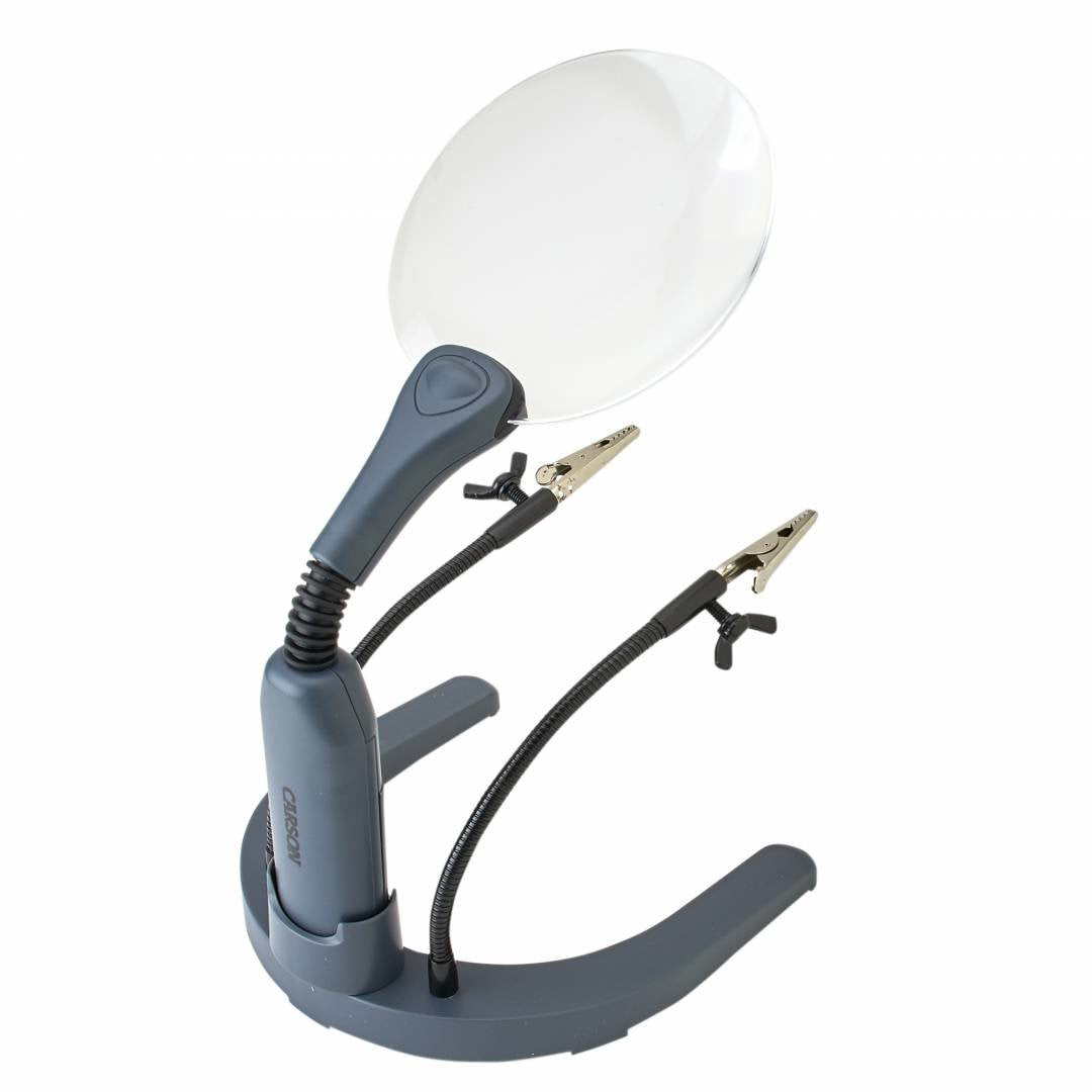 Carson Helpinghands Magnifier Lente De Aumento Y Lupa 2x Gris, Transparente