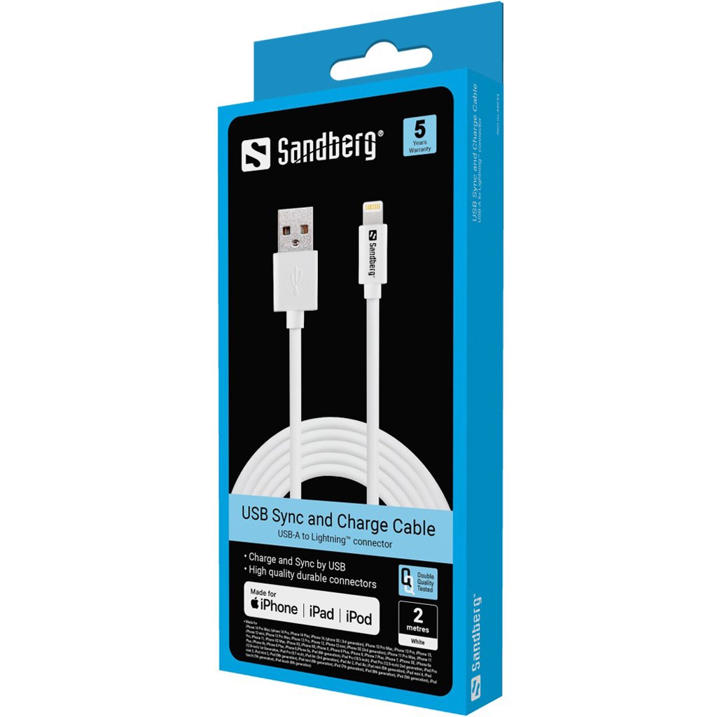 EAN 5705730440946 - Sandberg 440-94 cable de conector Lightning Blanco imagen 2