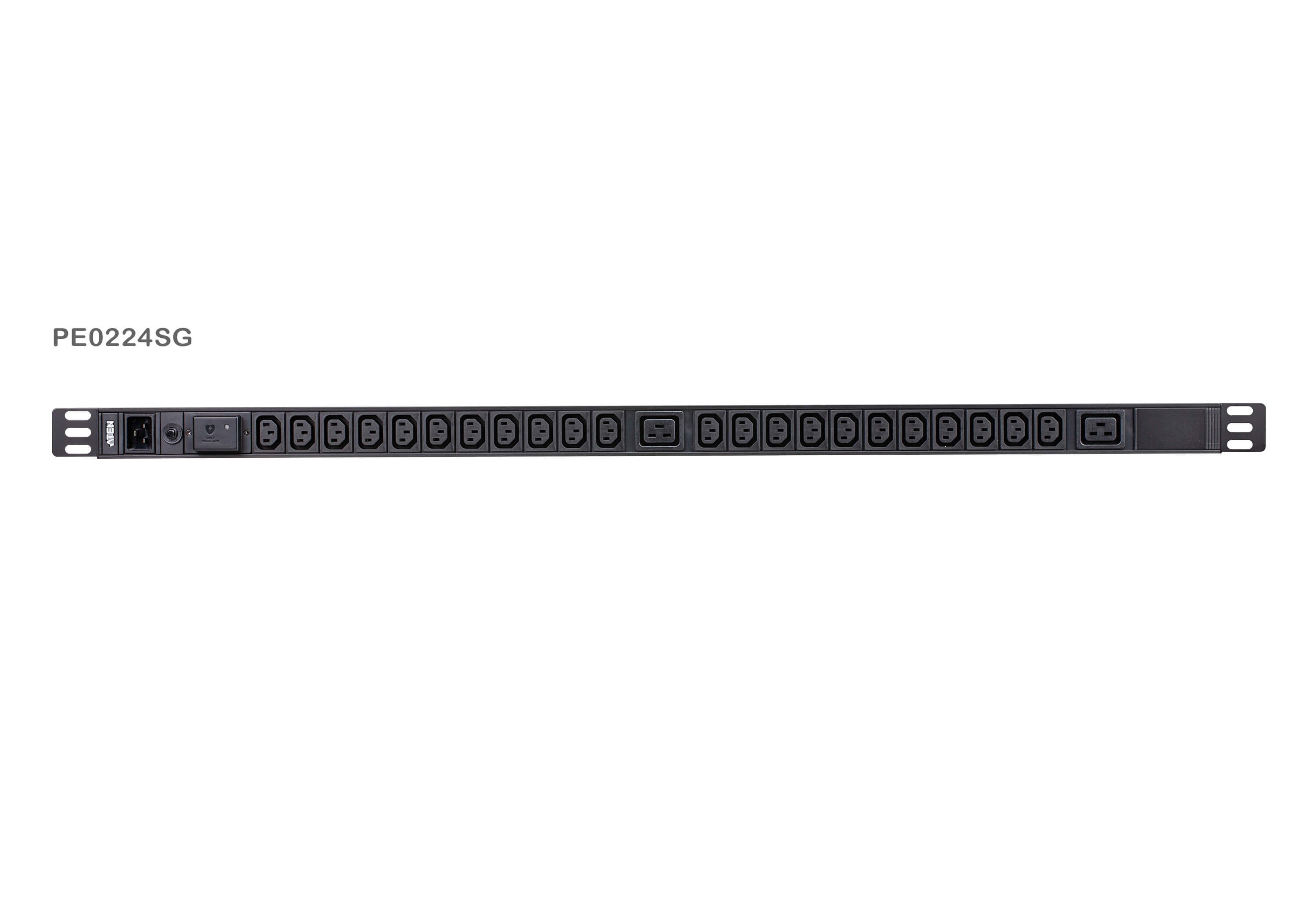 Regleta Aluminio Rack 19" 22xc-13+2c19, Entrada C20 16a 3 M 0u Aten