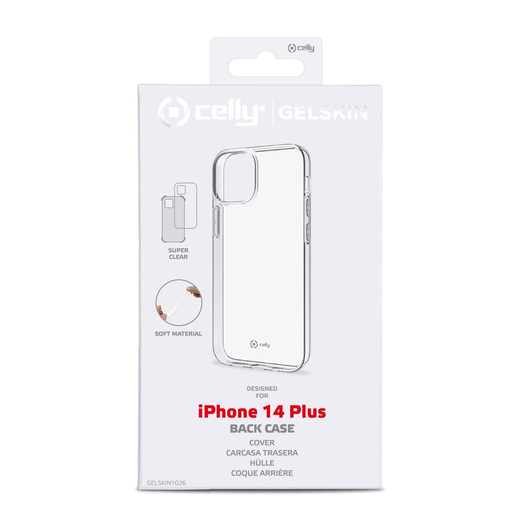 Celly Gelskin Funda Para Iphone 14 Plus 17 Cm (6.7") Transparente
