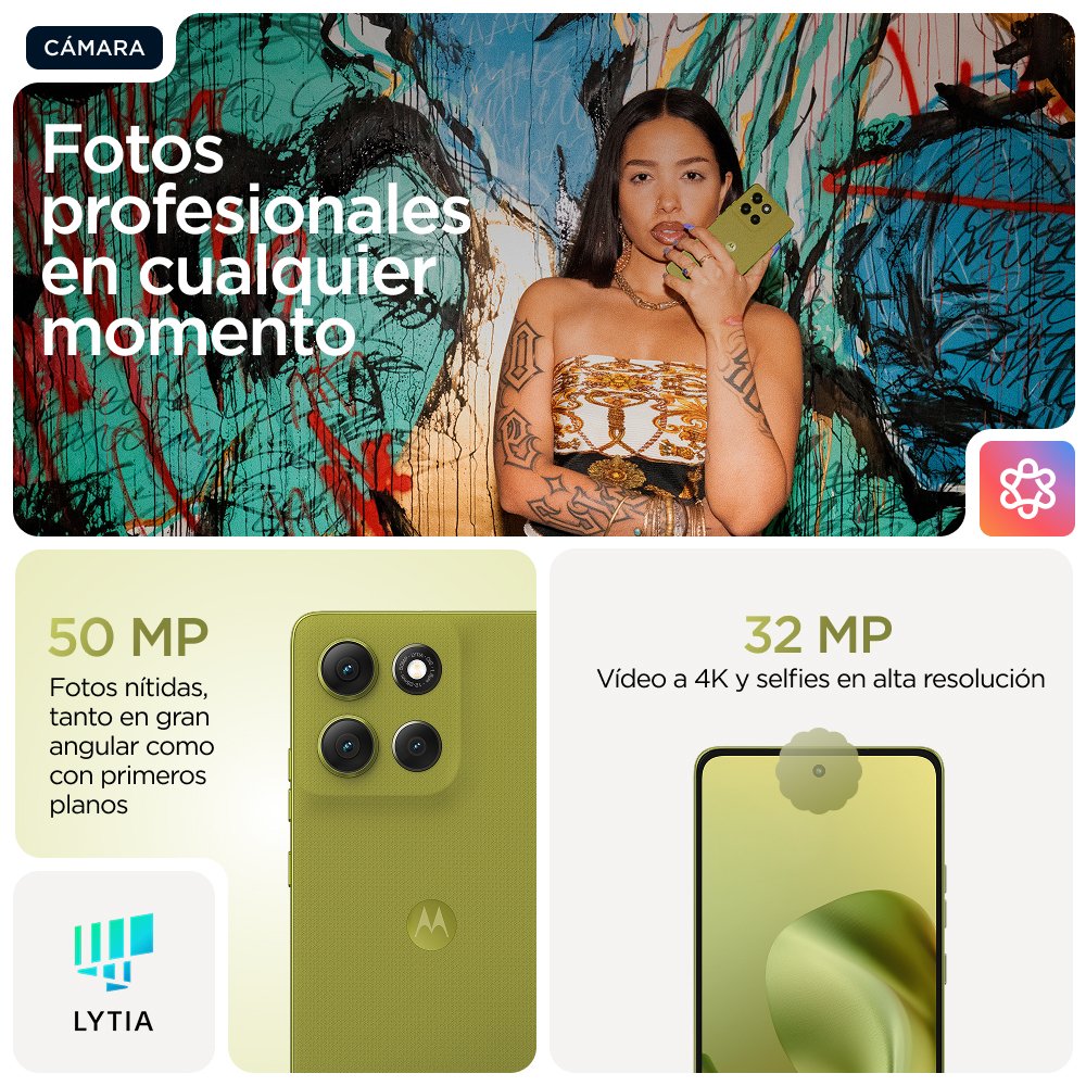 EAN 840493600116 - Motorola moto g86 power 5G 16,9 cm (6.67") SIM doble Android 15 USB Tipo C 12 GB 256 GB 6720 mAh Verde imagen 20