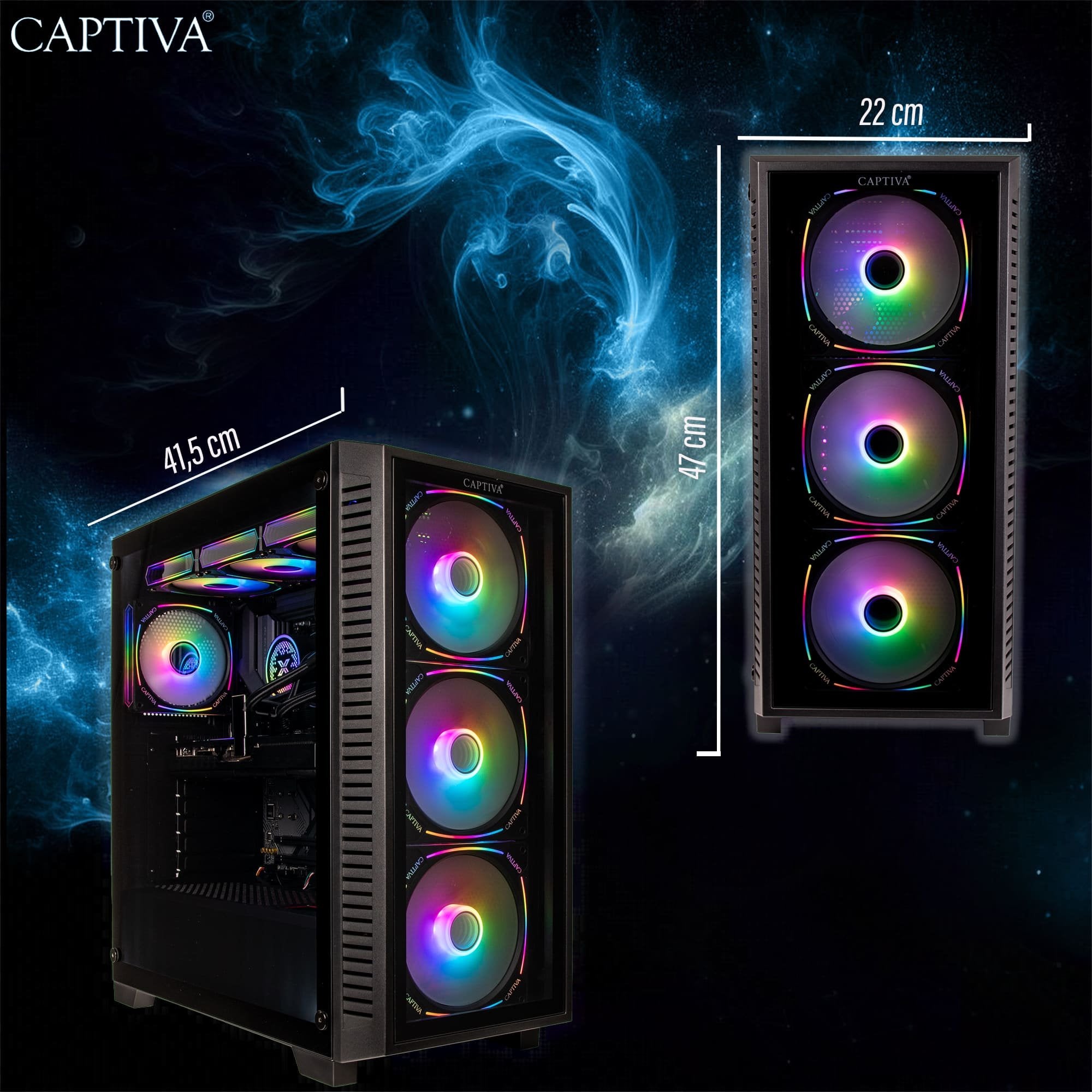 EAN 4046373950050 - CAPTIVA 95005 PCs/estación de trabajo AMD Ryzen™ 7 7800X3D 64 GB DDR5-SDRAM 2 TB SSD NVIDIA GeForce RTX 5 imagen 7