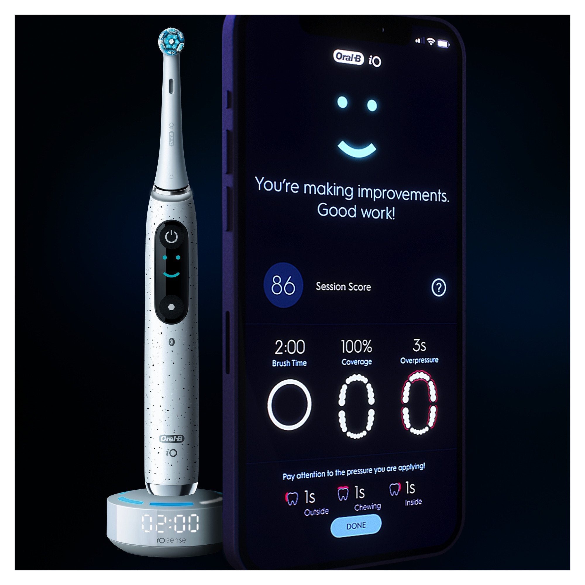 EAN 4210201435457 - Oral-B iO Series 10 Adulto Cepillo dental oscilante Blanco imagen 9