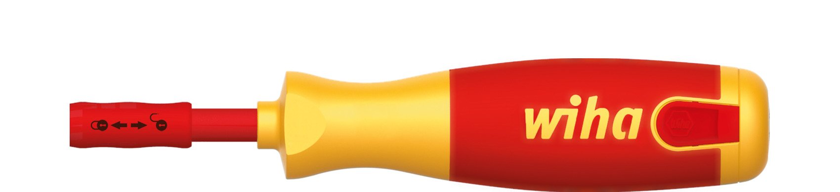 Destornillador Wiha Con Cargador De Puntas Liftup Electric (Rojo/Amarillo, 7 Partes)