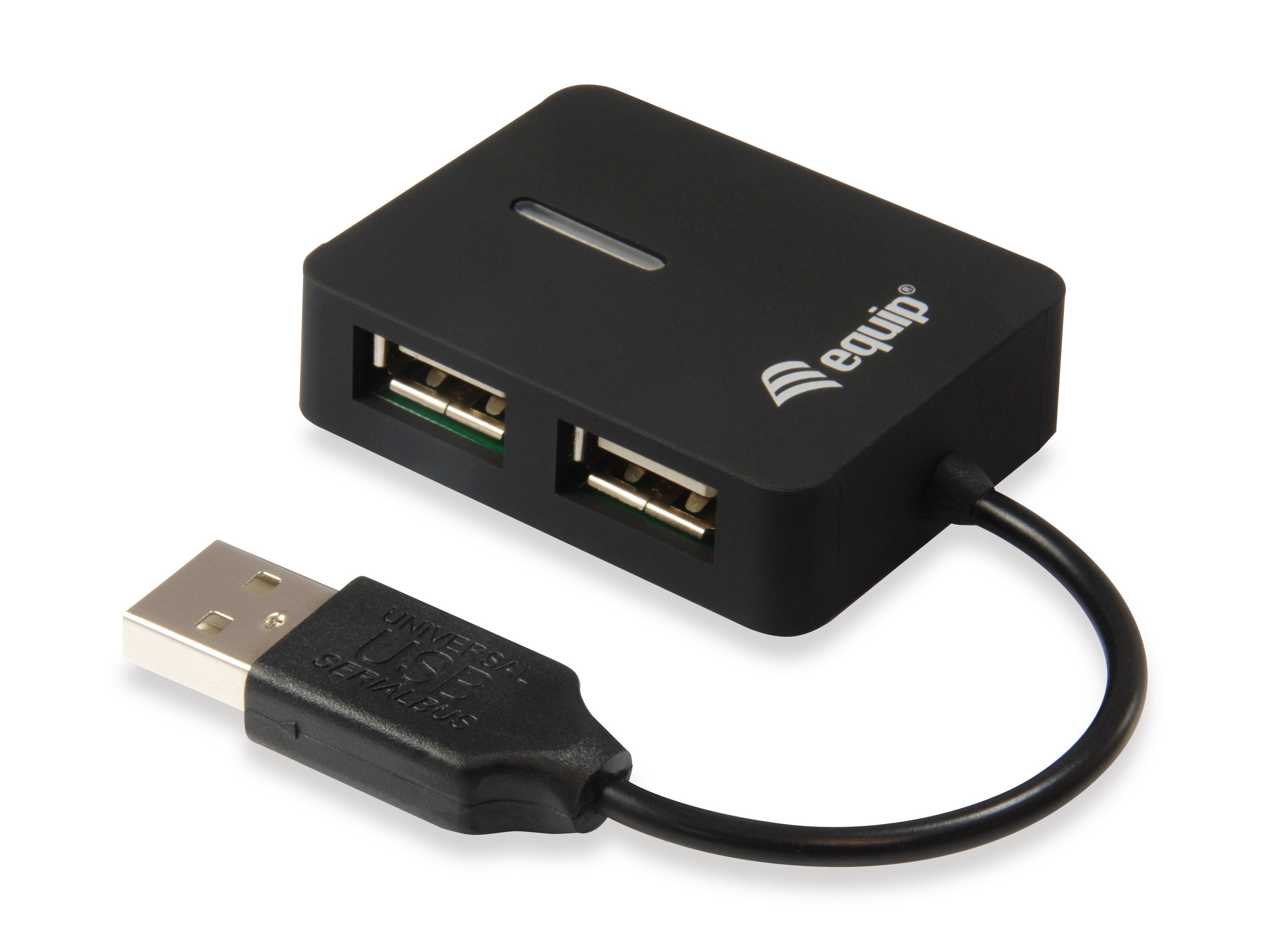 Equip Hub Usb 2.0 Life 4 Puertos Mini Hub Travel Negro 128952