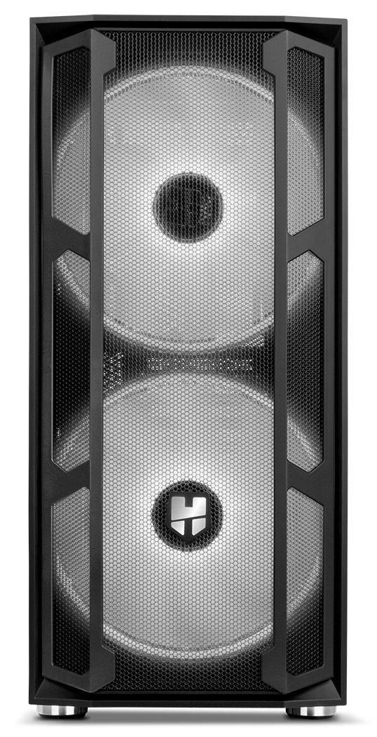 Caja Pc Nox Torre Atx Hummer Nova Argb 2xven 200mm Argb/Control Led/Lateralcristaltemplad Nxhummernova