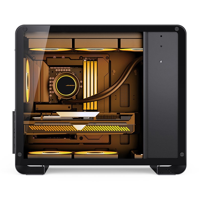 Jonsbo U4 Mini Micro-Atx-Carcasa, Tempered Glass - Negro