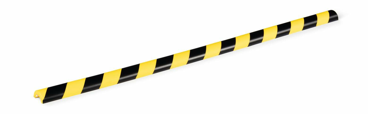 Perfil De Protección De Tuberías Durable P30 Amarillo Negro Autoadhesivo 1m