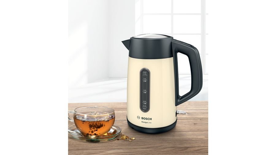 EAN 4242005253258 - Bosch TWK4P437 tetera eléctrica 1,7 L 2400 W Beige, Negro imagen 2