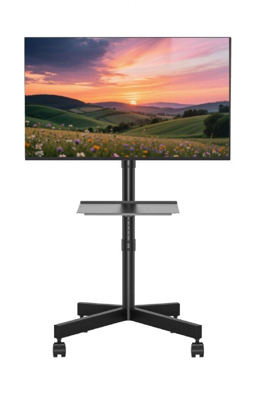 Soporte De Suelo Para Tv Gembird Con Ruedas Y Inclinación De 32 A 55 Pulgadas