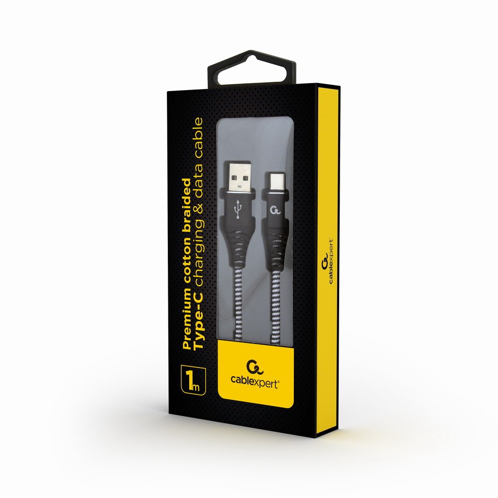 EAN 8716309105972 - Gembird CC-USB2B-AMCM-1M-BW cable de conector Lightning Negro, Blanco imagen 2