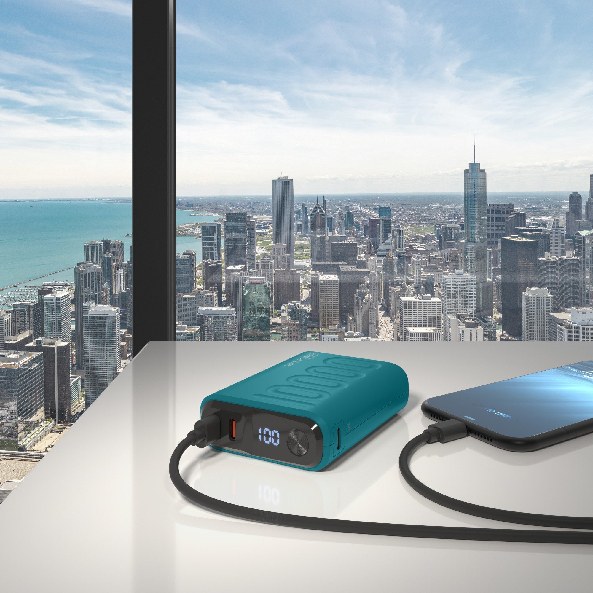 EAN 4040895011961 - RealPower PB-10000C PD+ 10000 mAh Azul oscuro imagen 5