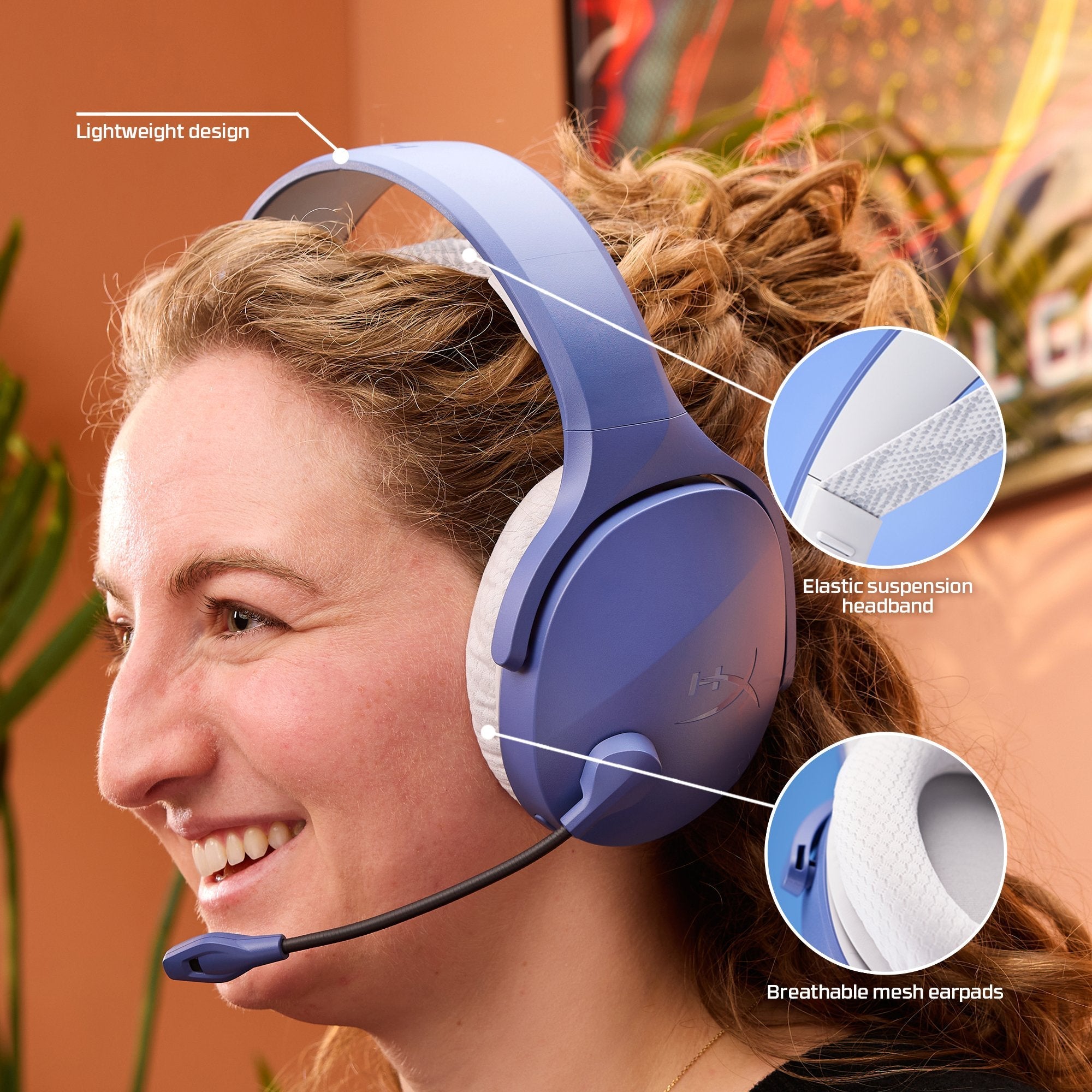 EAN 0198701343424 - HyperX Cloud Jet Wireless Light Blue Gaming Headset Inalámbrico Diadema Juego USB tipo A Bluetooth imagen 2