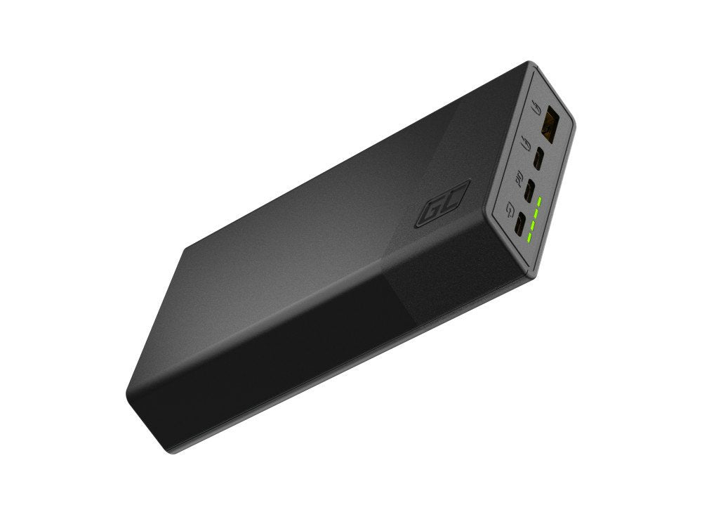 Green Cell Powerbank Powerplay 20s Negro 20000mah 22.5w 3x Usb-C 1x Usb-A