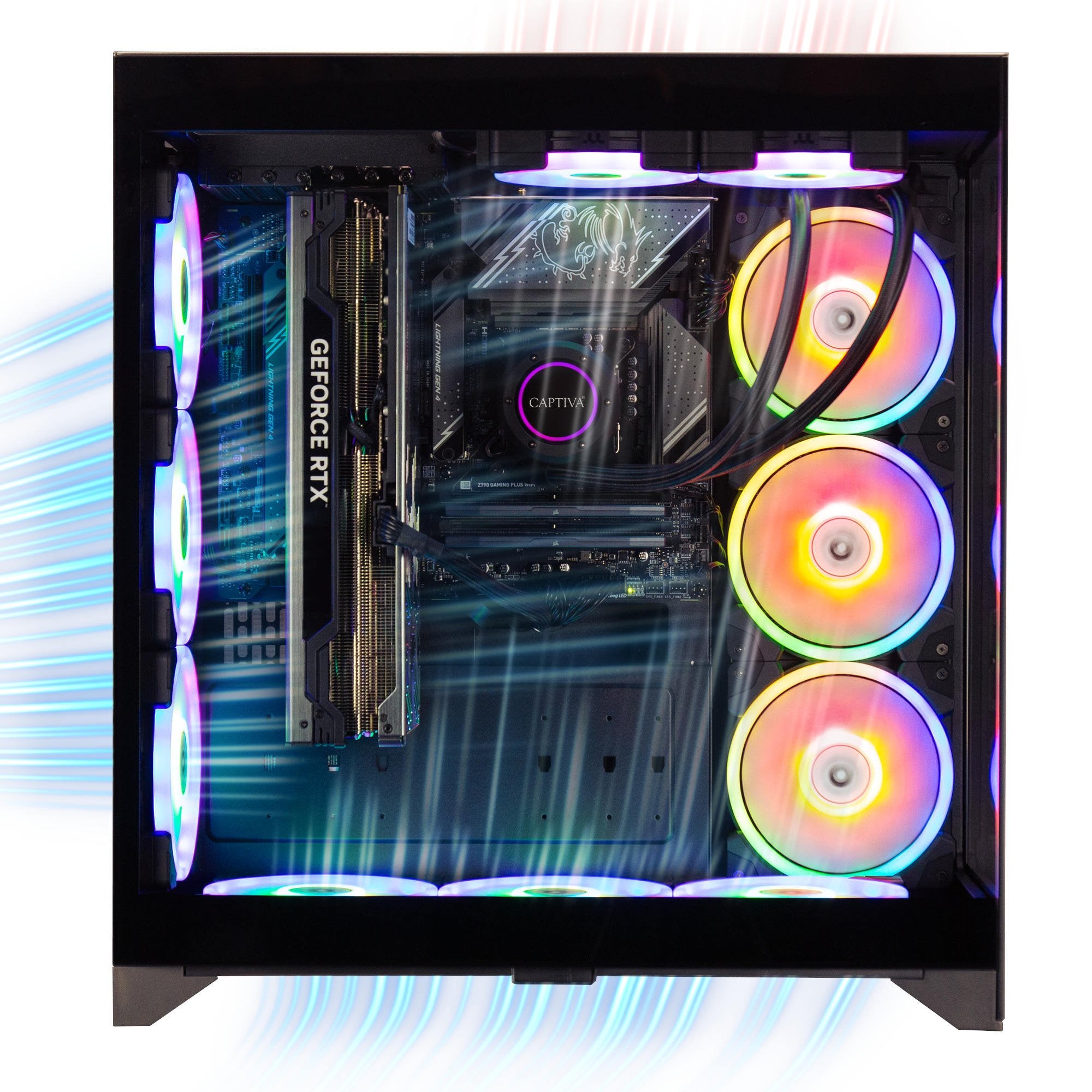 EAN 4046373902844 - CAPTIVA PC Ultimate Gaming R90-284 (Ryzen 9 9900X3D/RTX5090 32GB GDDR7/SSD 2TB+2TB/128GB/WLAN/Windows 11 imagen 7