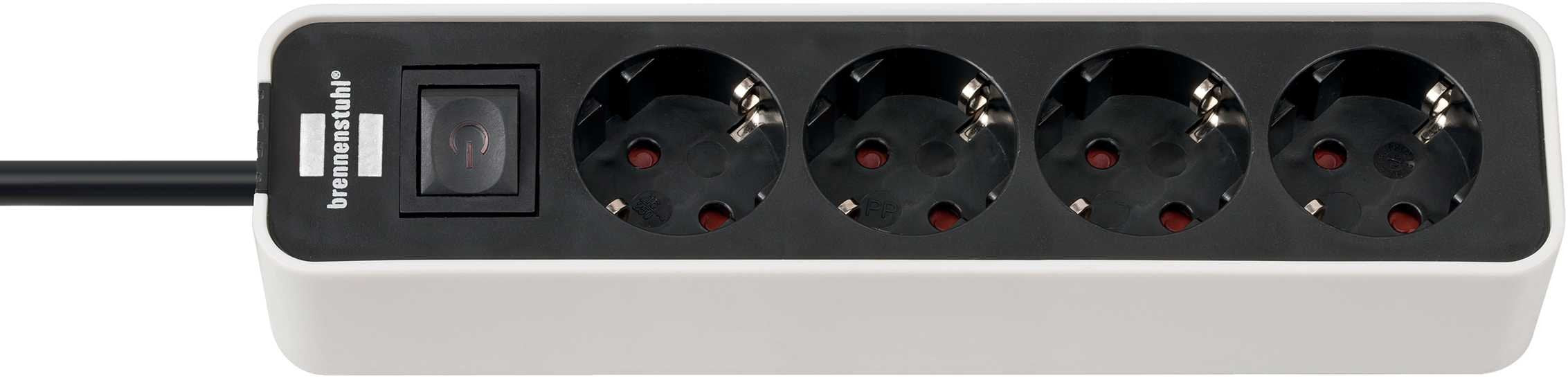EAN 4007123647538 - Brennenstuhl 1153240020 base múltiple 1,5 m 4 salidas AC Interior Blanco imagen 1