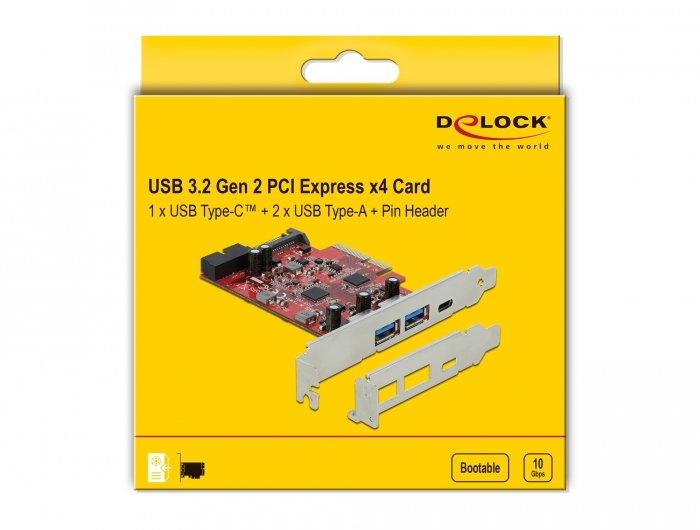 EAN 4043619904921 - DeLOCK 90492 tarjeta y adaptador de interfaz USB 3.2 Gen 1 (3.1 Gen 1), USB 3.2 Gen 2 (3.1 Gen 2) imagen 4