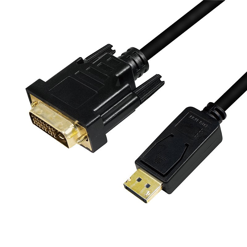 Logilink Cv0132 Adaptador De Cable Displayport Dvi Negro