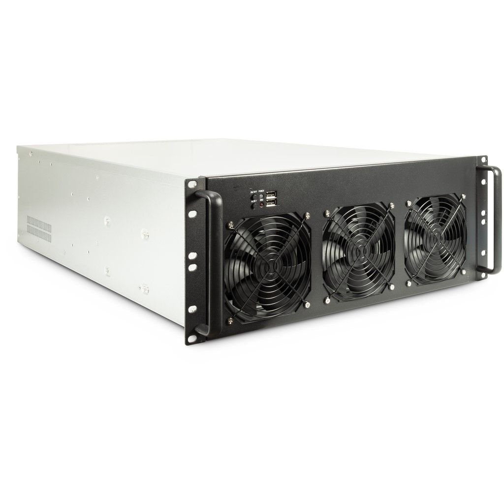 EAN 4260455647182 - Inter-Tech 4F28 Estante Negro, Plata imagen 1