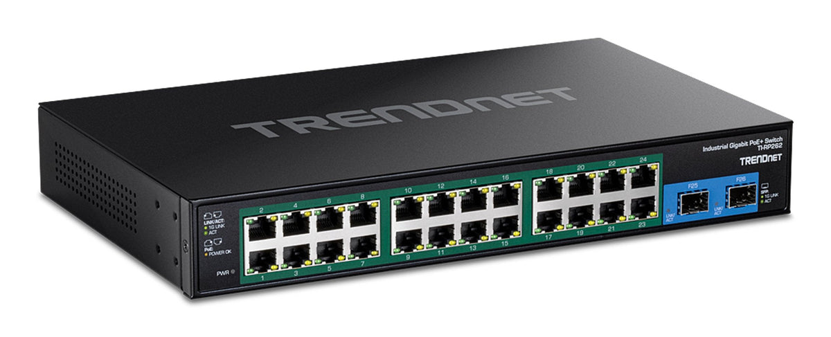 Trendnet Industrial Switch 26-Port Gbit Poe+ Rackm