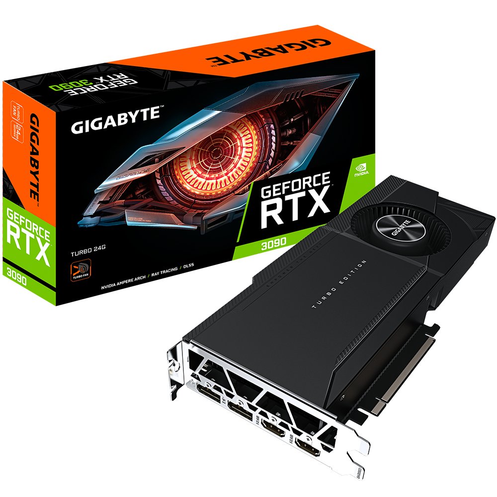 Gigabyte Gv-N3090turbo-24gd Tarjeta Gráfica Nvidia Geforce Rtx 3090 24 Gb Gddr6x