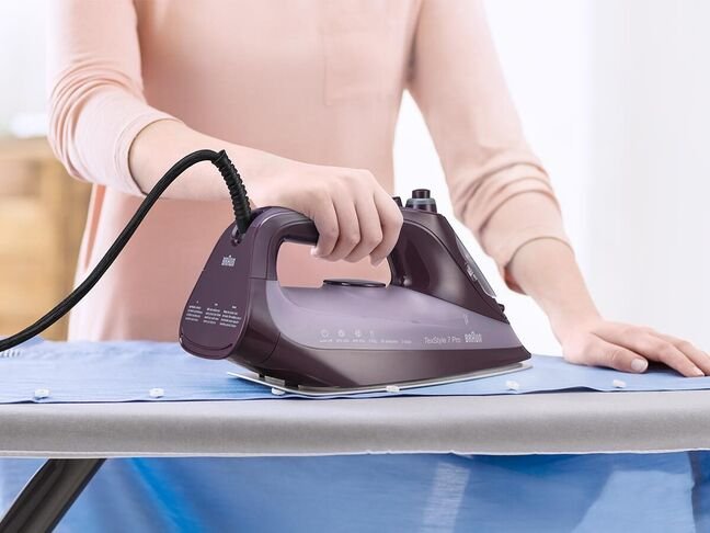 Plancha Vapor-Seco Eloxalplus Soleplate 3100 W Violeta Braun Texstyle 7 Pro Si 7181 Vi