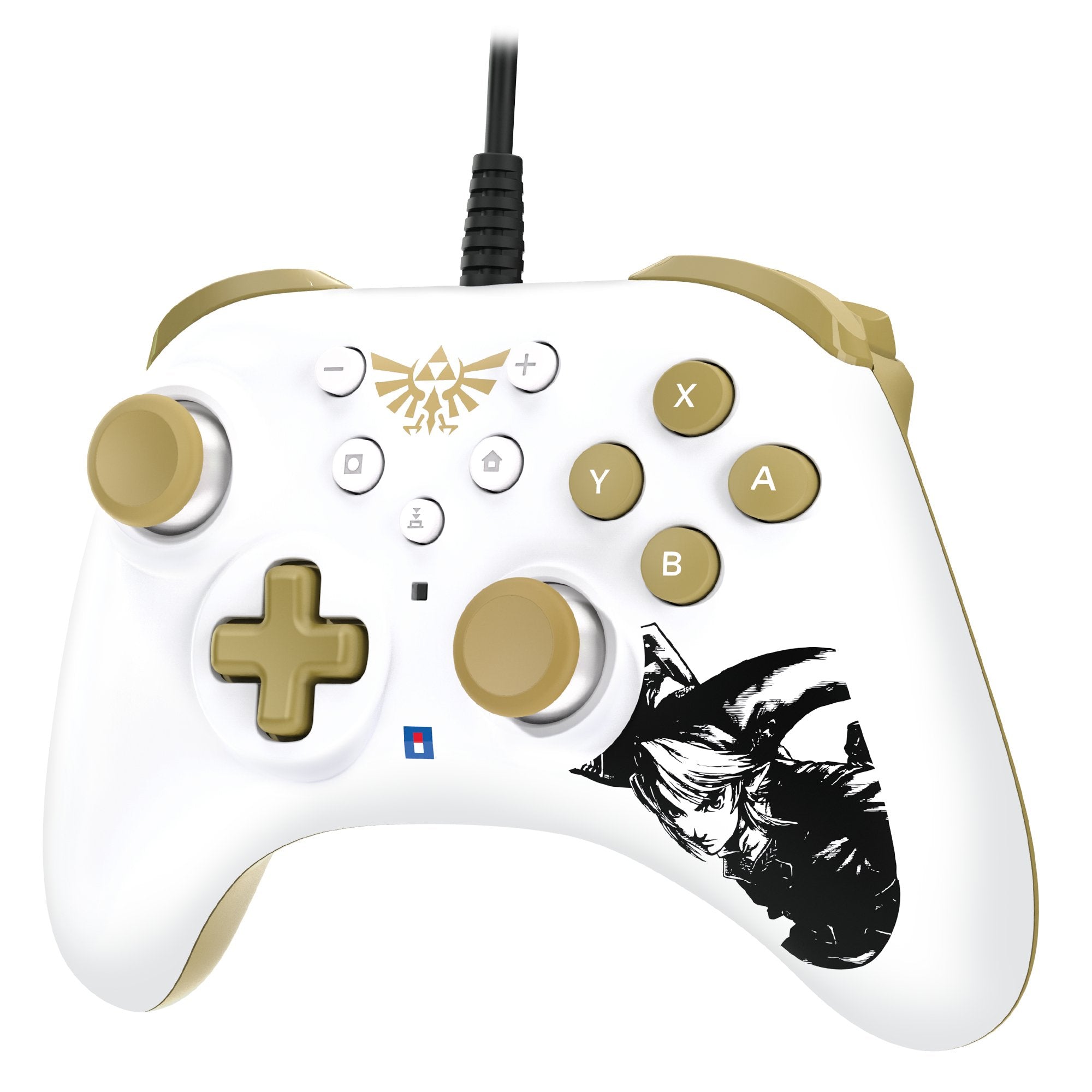 Hori Horipad Turbo (Zelda), Gamepad Blanco/Dorado, Nintendo Switch