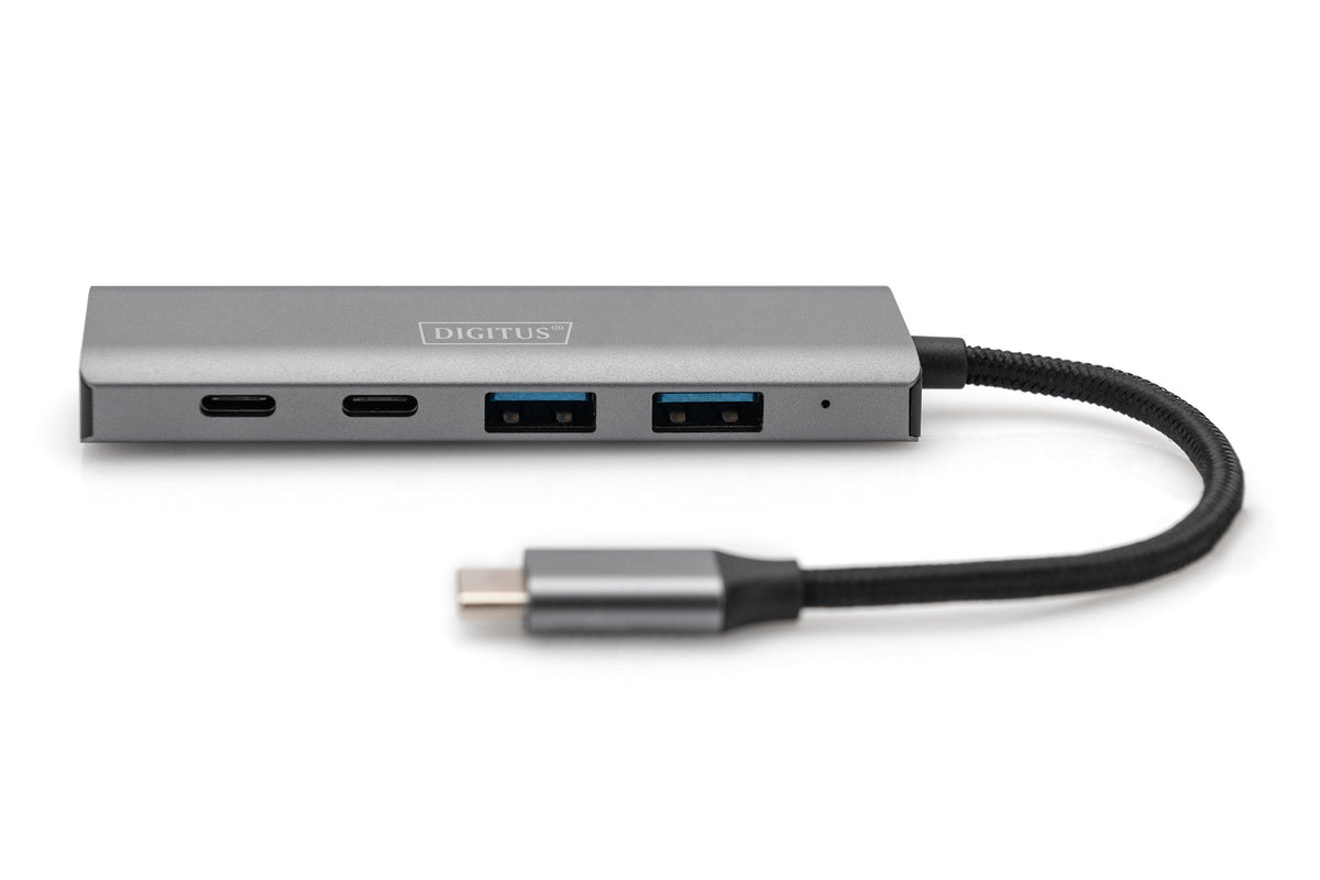 EAN 4016032485766 - Digitus DA-70245 hub de interfaz USB 3.2 Gen 1 (3.1 Gen 1) Type-C 10000 Mbit/s Gris imagen 4
