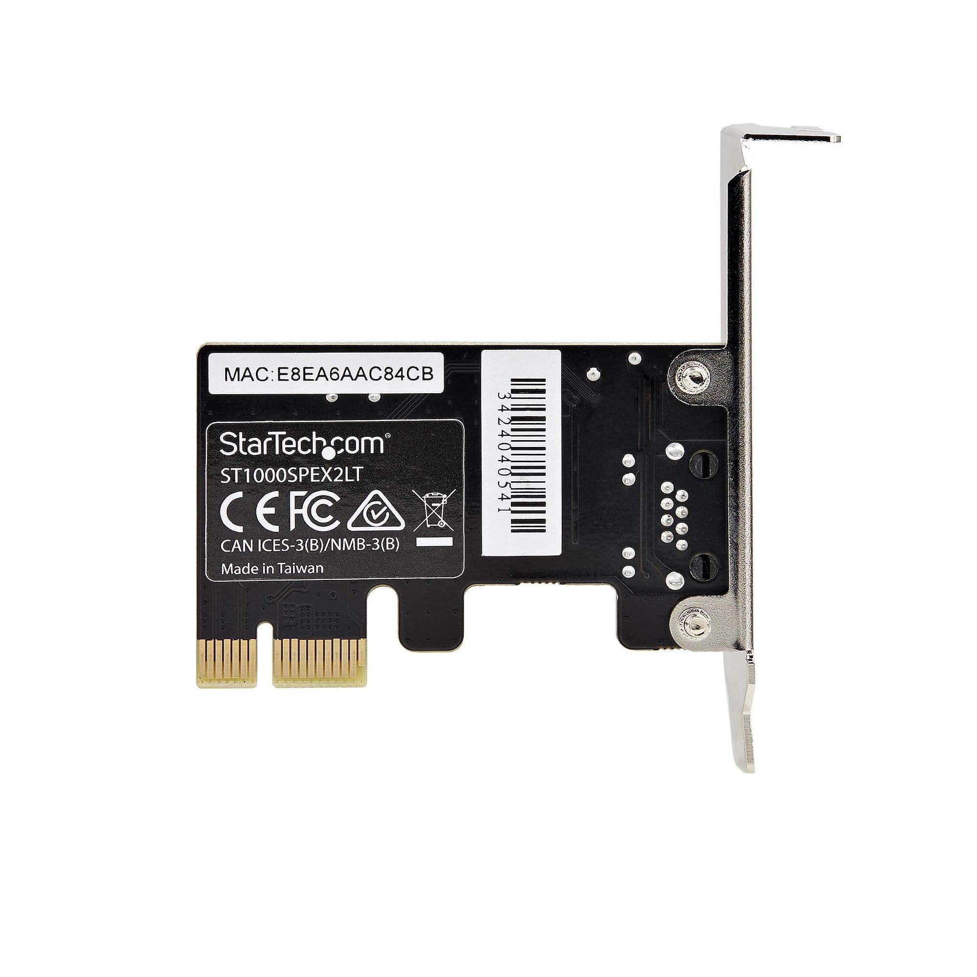 Startech.Com 1-Port Gigabit Pcie Network Adaptador Card, Taa Compliant - Netzwerkadaptador - Pcie - Gigabit Ethernet X 1 - T