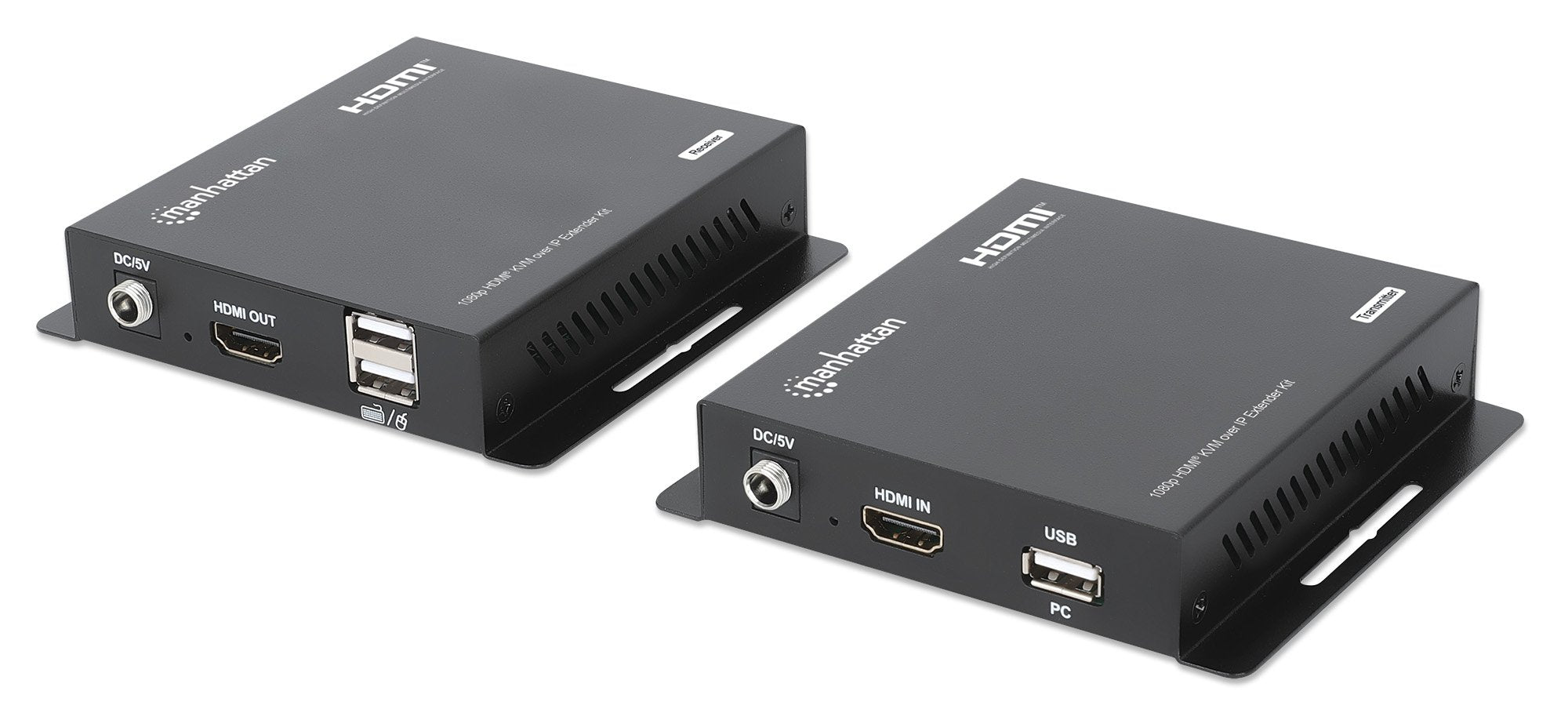 EAN 0766623208413 - Manhattan 208413 extensor audio/video Transmisor y receptor de señales AV Negro imagen 1