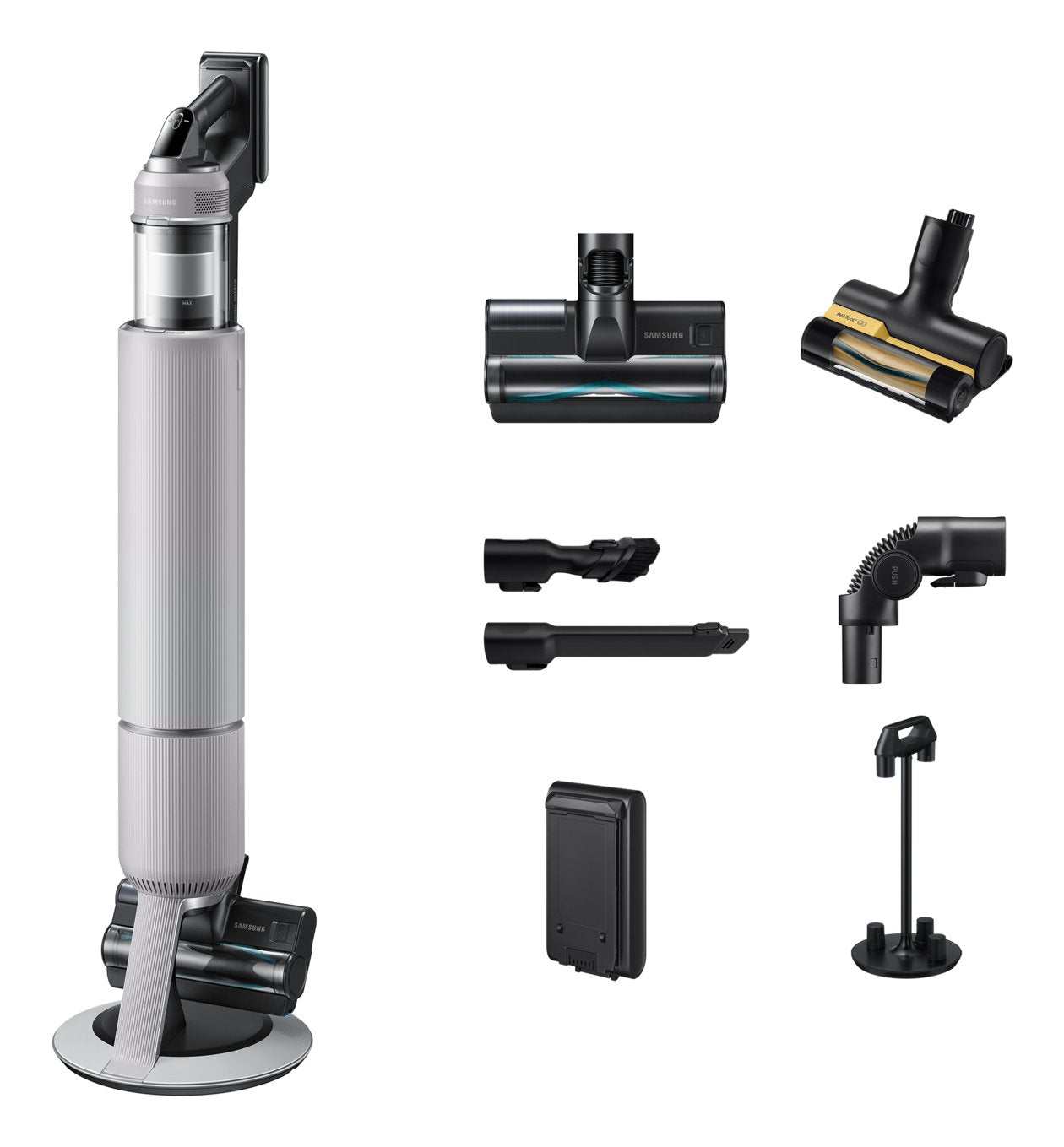 EAN 8806097264903 - Samsung VS80F28DLP Aspiradora escoba 2 en 1 Batería Secar HEPA, Micro Sin bolsa 0,5 L 770 W Gris imagen 1