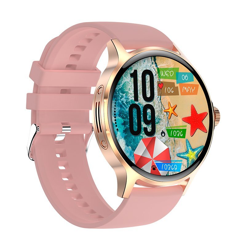 Cool Smartwatch Iris Silicona Rosa (Amoled, Llamadas, Salud, Deporte)