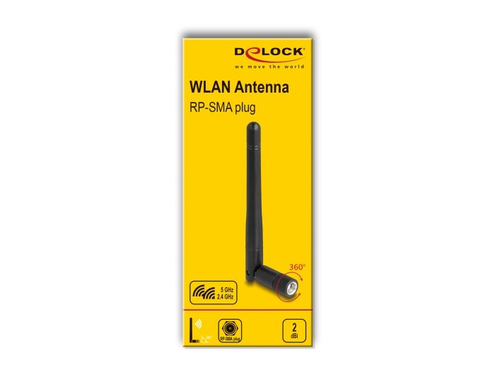EAN 4043619901500 - DeLOCK 90150 antena para red Antena omnidireccional RP-SMA 2 dBi imagen 3